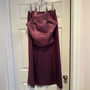 Ann Taylor Petite Formal Halter & Skirt Set